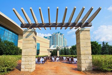 Outdoor banquet area