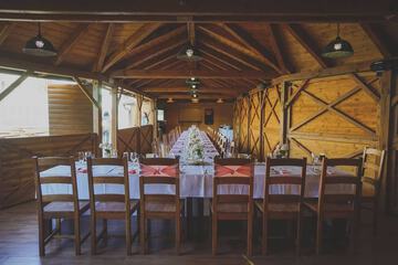 Outdoor wedding area