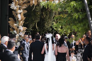 Outdoor wedding area