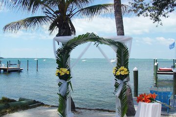 Outdoor wedding area