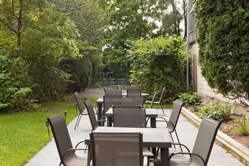 Outdoor banquet area