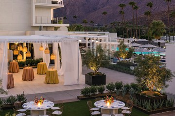 Outdoor wedding area