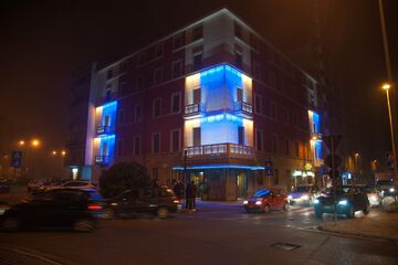 Front of property - evening/night