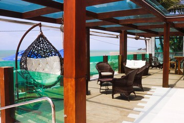 Poolside bar