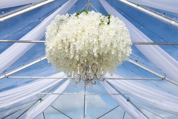Outdoor wedding area