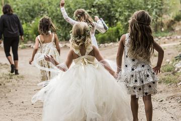 Outdoor wedding area