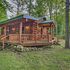 Updated Manistique Log Cabin Yard & Fire Pit