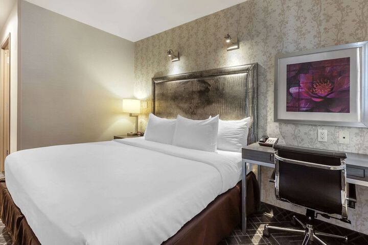 1 King Bed Basement Work Desk Refrigerator WiFi Coffee Tea Maker Continental Breakfast (4 of 6)