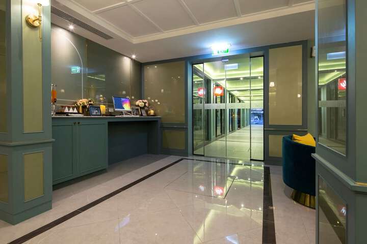 Interior entrance
