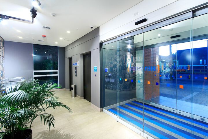 Interior entrance