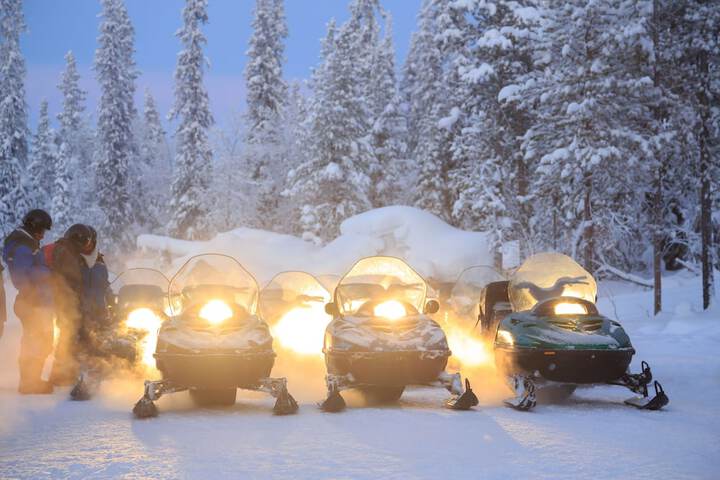 Snowmobiling