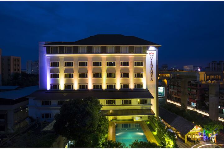 Front of property - evening/night