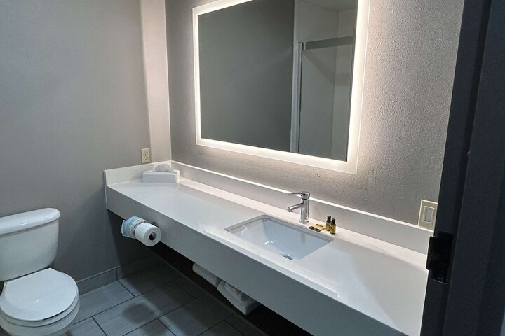 Accessible 1 King Accessible Walk in Shower Microwave and Refrigerator Full Breakfast (2 of 3)