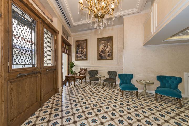 Interior entrance
