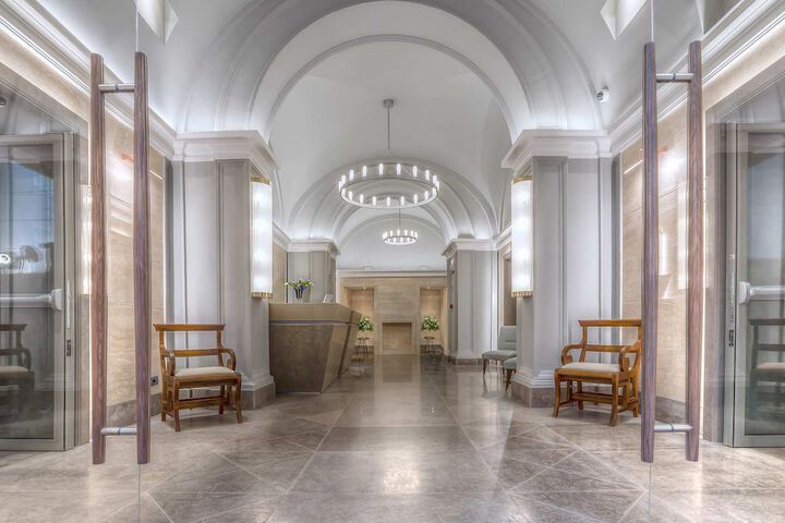 Interior entrance