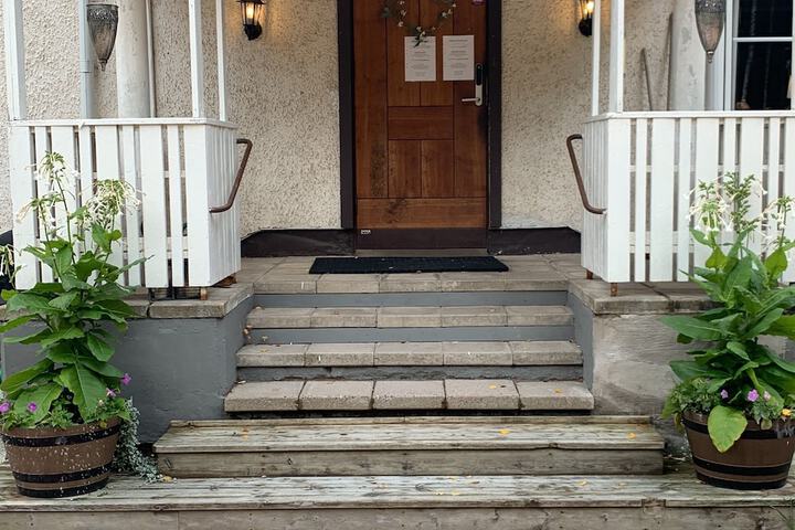 Interior entrance