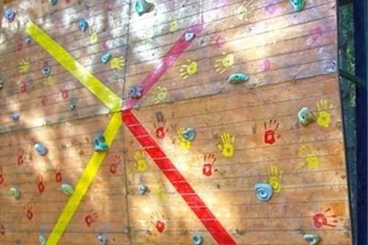 Outdoor rock climbing