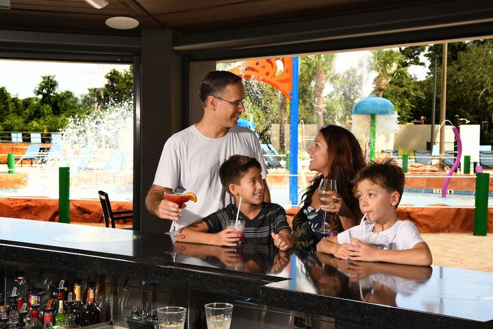 Poolside bar