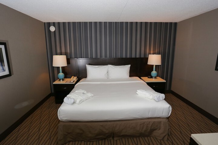 1 King Bed Mobility Hearing Accessible Room Bathtub with Grab Bars (9 of 15)