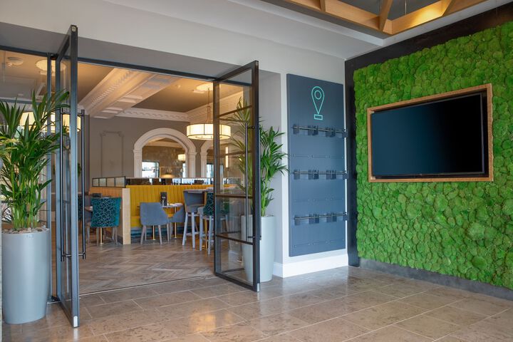 Interior entrance