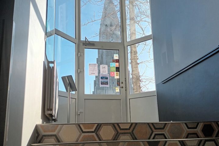 Interior entrance