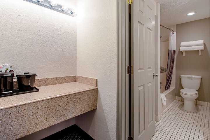 1 King Bed Mobilty Acessible Room Bathtub with Grab Bars (31 of 35)