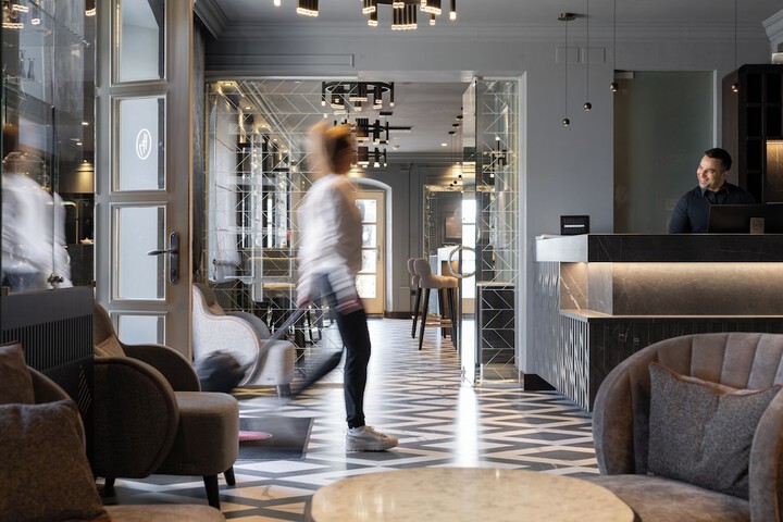 Interior entrance