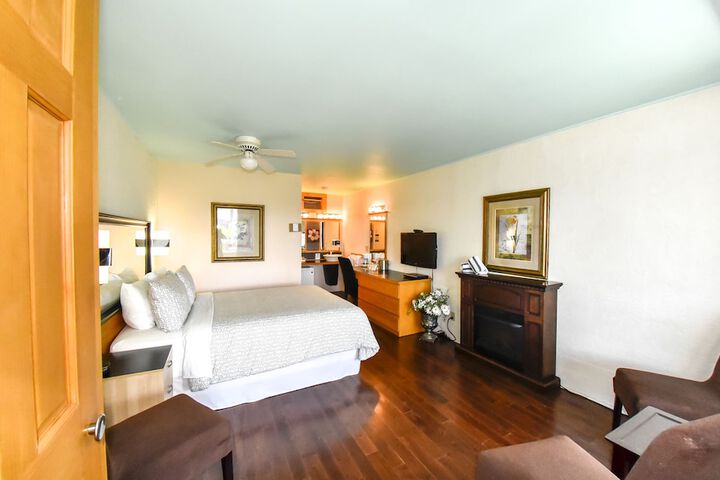 Classic Room 1 Queen Bed Fireplace (3 of 5)