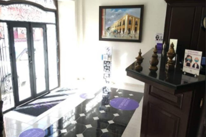 Interior entrance
