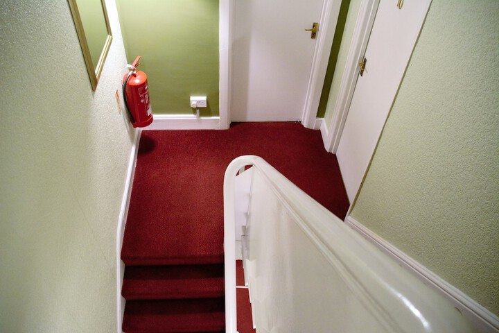 Interior entrance