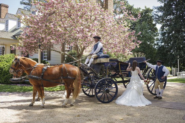 Outdoor wedding area