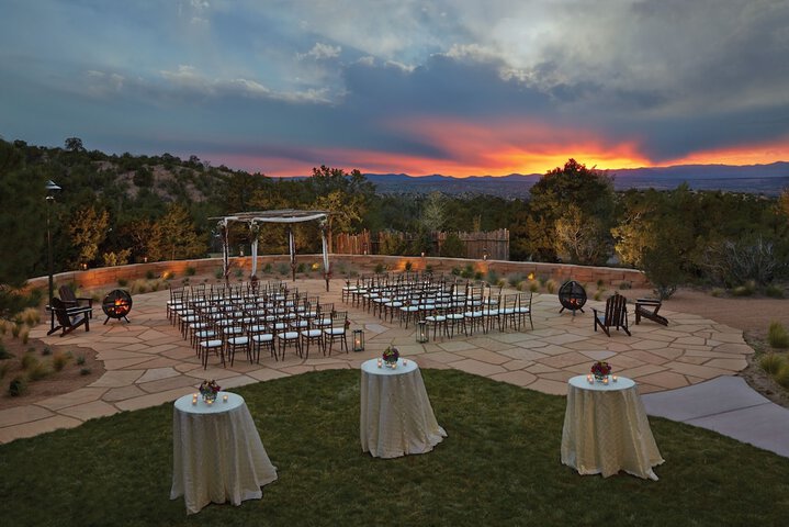 Outdoor wedding area