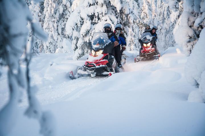 Snowmobiling