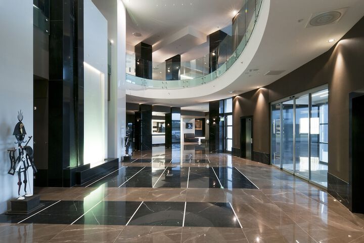 Interior entrance