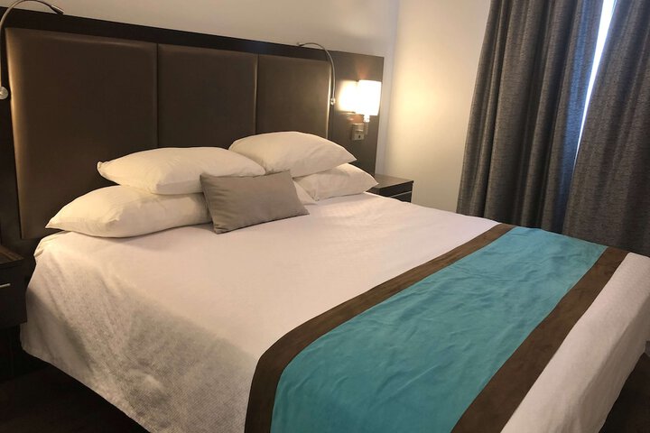 1 King Bed Modern Design Sofa Bed Microwave and Refrigerator High Speed Internet Accessible Work Desk Full Breakfast (8 of 13)