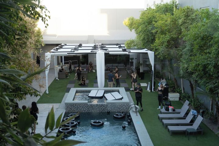 Swimming pool at Hotel Mirra San Luis