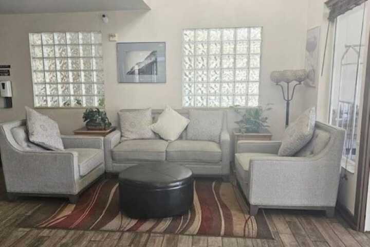 Lobby sitting area