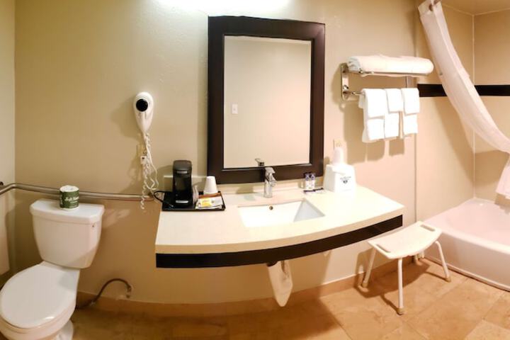 2 Queen Beds Flat Screen Television Microwave and Refrigerator High Speed Internet A (19 of 19)