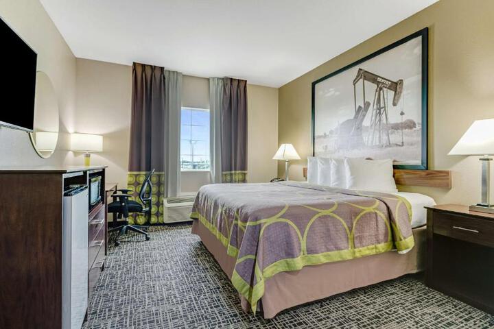1 King Bed Flat Screen Television Microwave and Refrigerator High Speed Internet Accessible Full Breakfast (8 of 9)