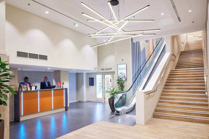 Interior entrance