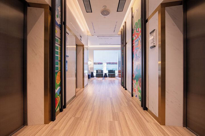 Interior entrance