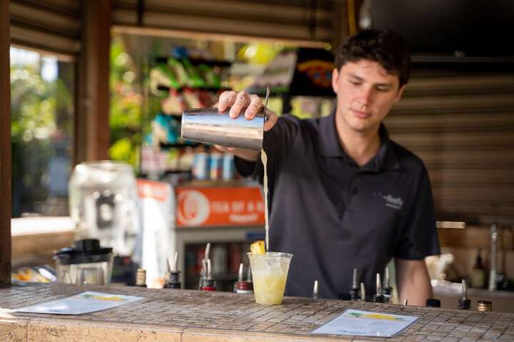 Poolside bar