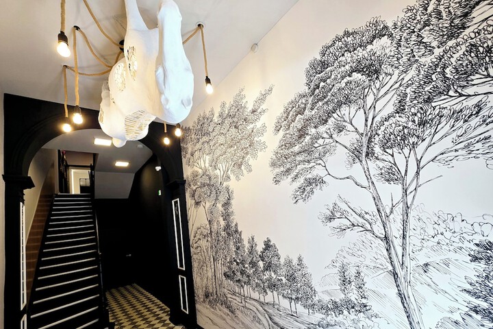 Interior entrance