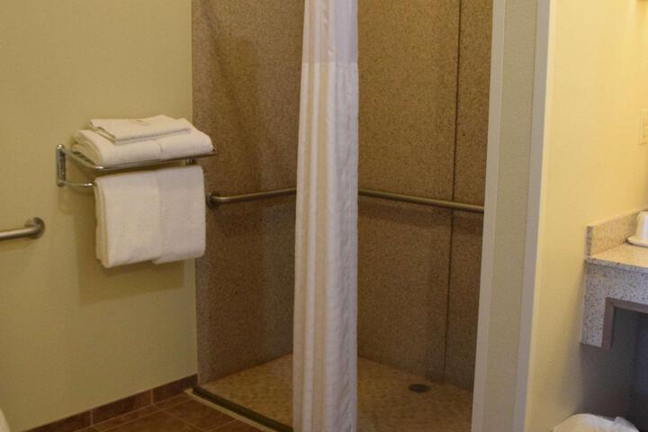 Accessible Suite 2 Queen Mobility Accessible Comast Rollsh Sofa Bed Microfridge Full Breakfast (11 of 12)