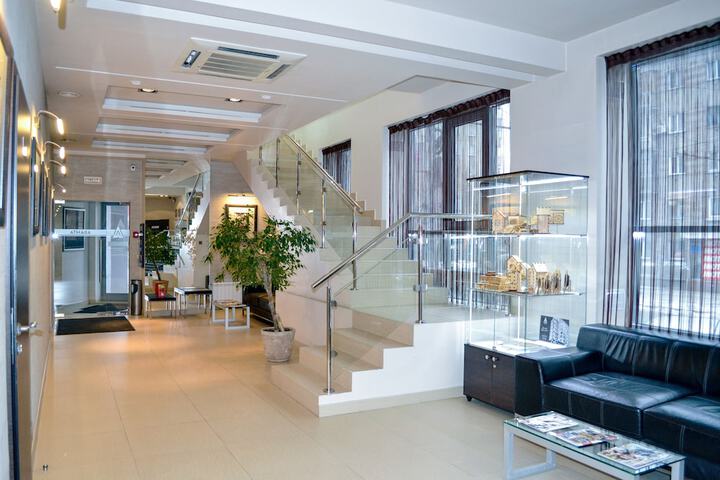 Interior entrance