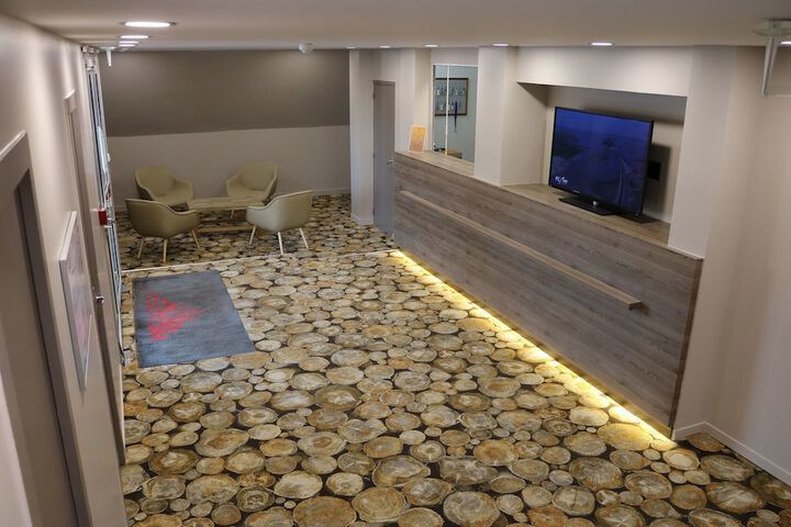 Interior entrance