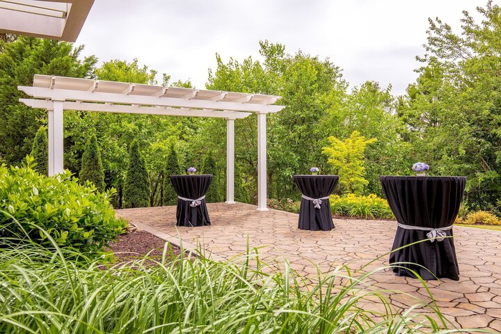 Outdoor banquet area