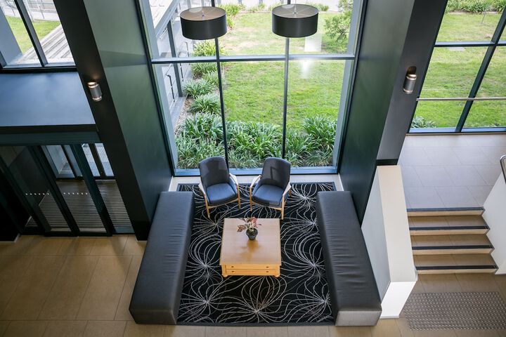 Interior entrance