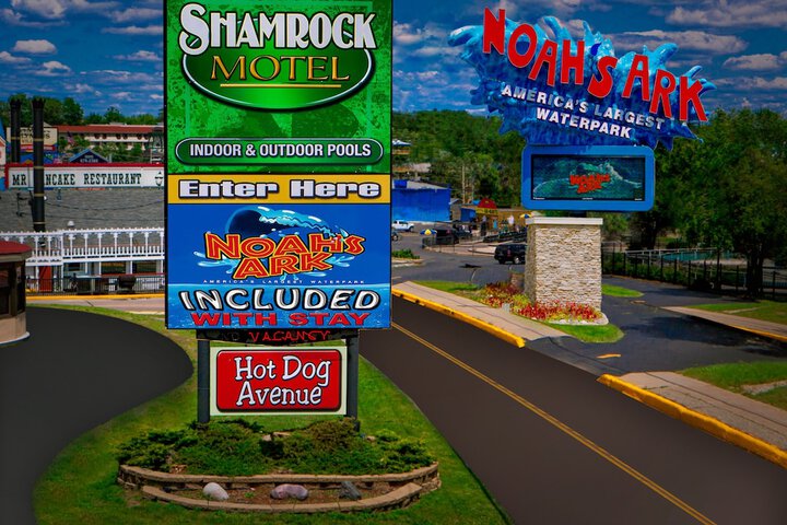 Exterior of Shamrock Motel