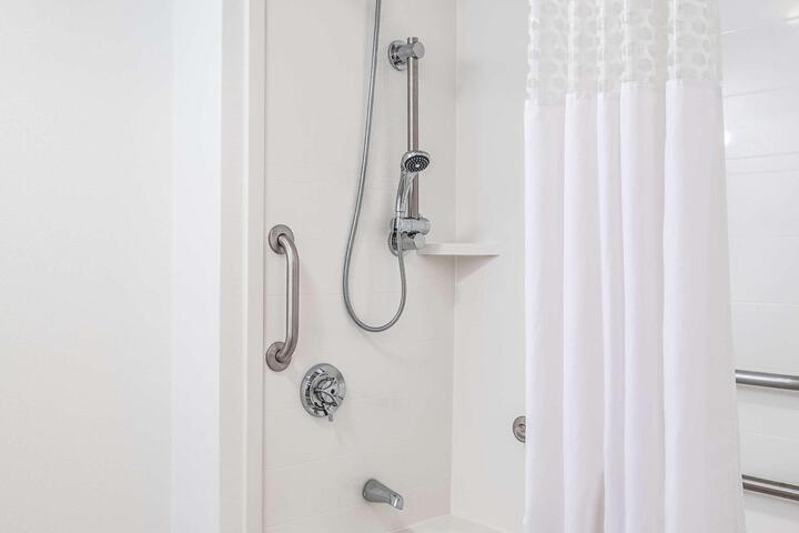 1 King Mobility Accessible Roll in Shower with Sofa Bed (14 of 22)